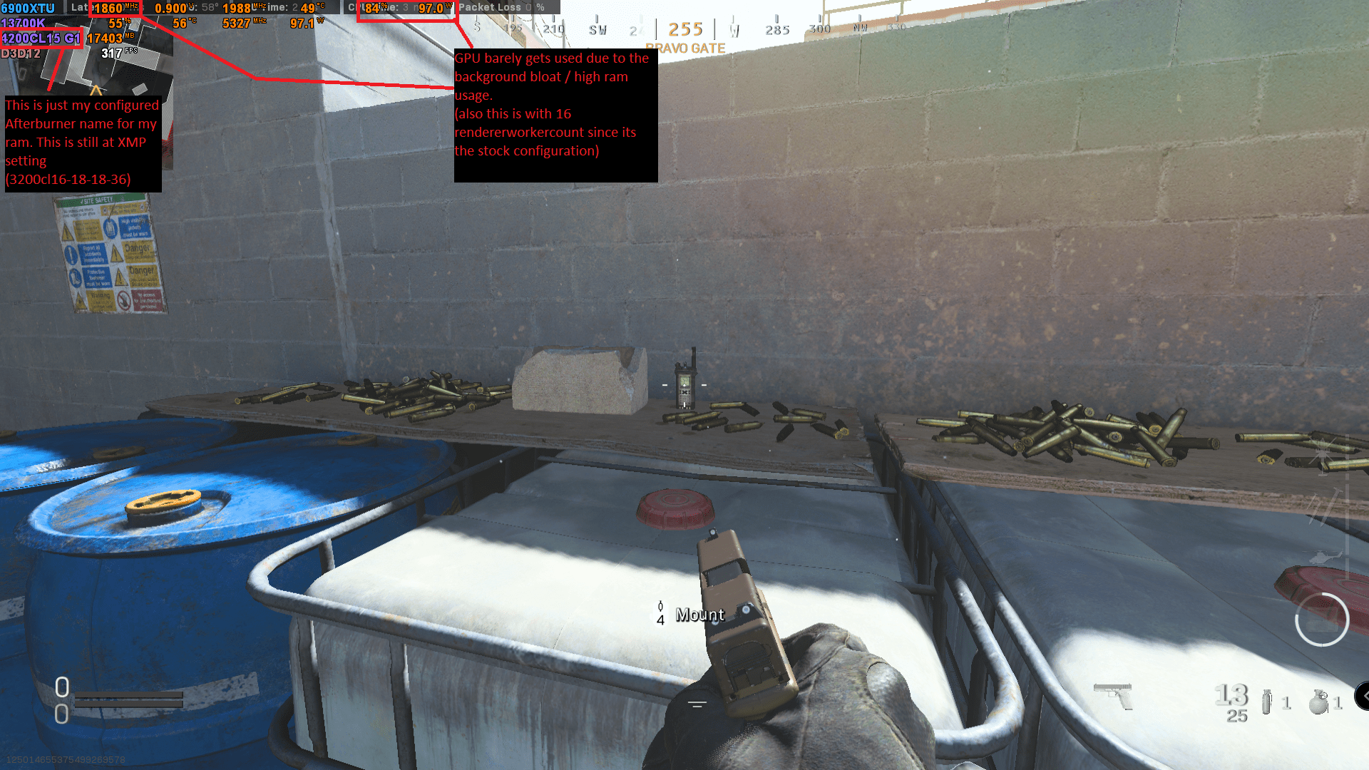 6. 3200 xmp - 53P - 40E - Stock windows - No optimisations - No Overclocks.PNG