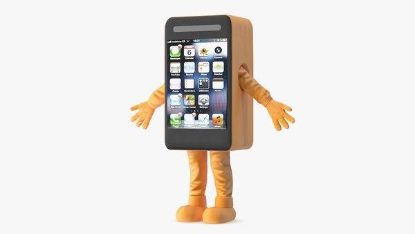 mobilephoneadvertisingcostumeorangeapose3dsmodel001.jpg